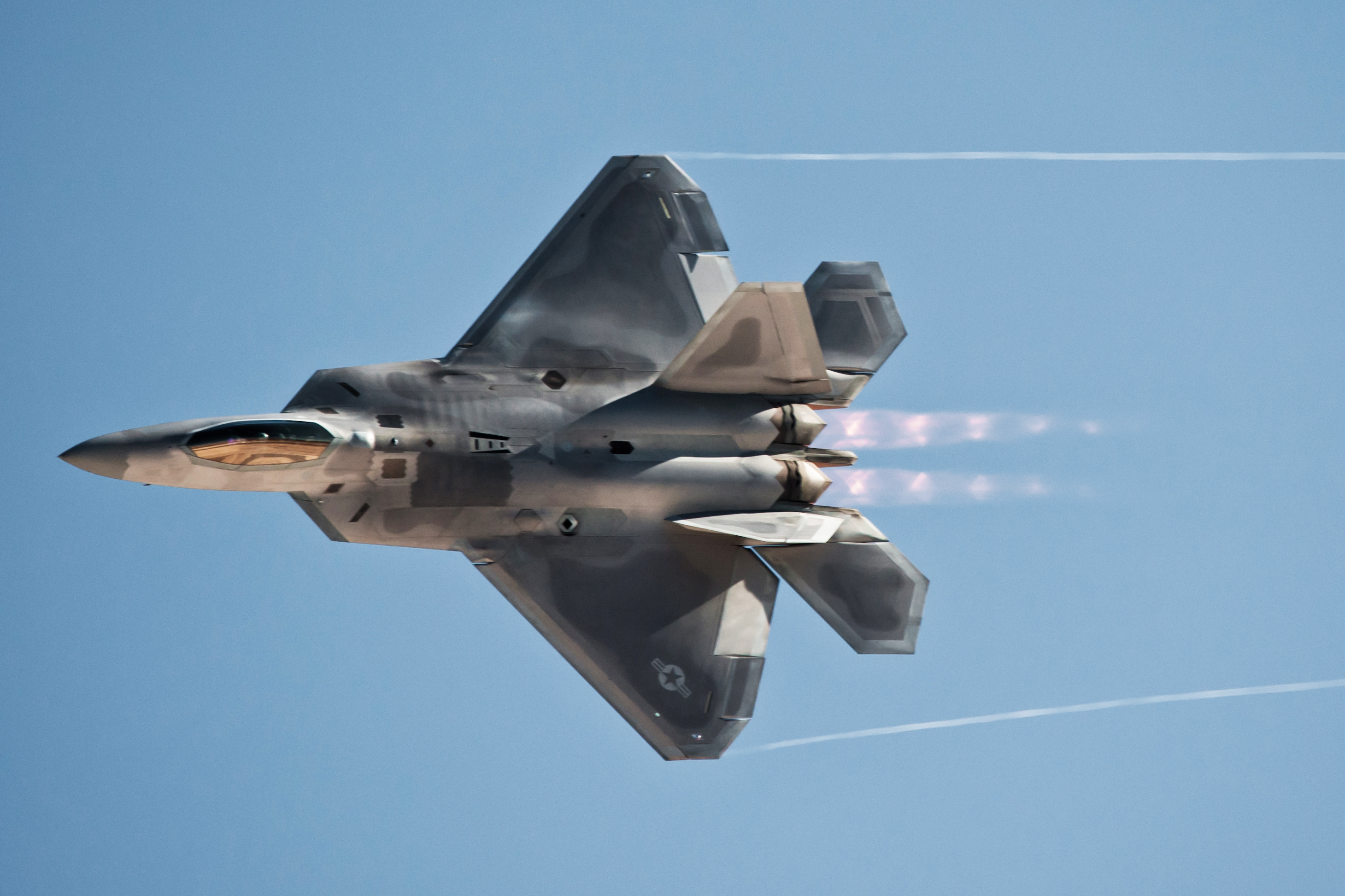 The Lockheed Martin/Boeing F-22 Raptor is a single-seat, twin-engine fifth-generation